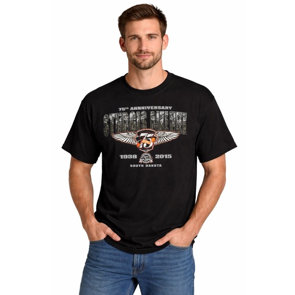 Sturgis Bike Week Other - Sturgis Bike Week 2015 75th‎ Anniversary South Dakota Tee Size XL Biker Moto